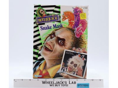 Snake Mask Beetlejuice 1990 Kenner Role Play Accessory NEW MISB SEALED