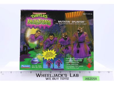 Mutatin' Splinter TMNT Mutations 1992 Playmates Action Figure NEW MISB SEALED