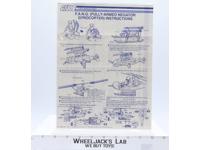 F.A.N.G. 1983 ORIGINAL Instructions/Blueprints G.I. Joe Hasbro Action Figure