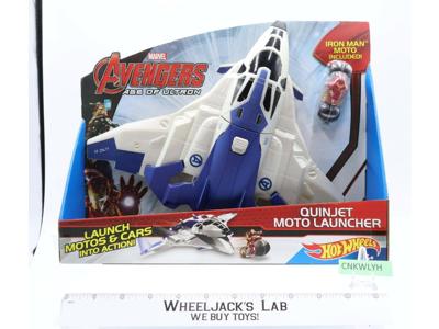 Quinjet Moto Launchers Avengers Age of Ultron Hotwheels 2014 Mattel NEW MISP