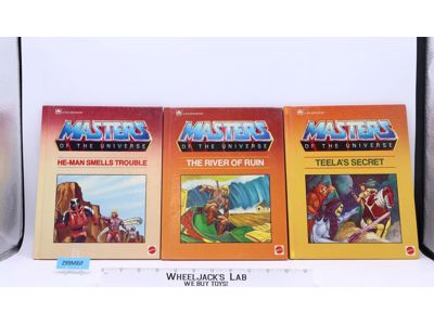 Lot of 3 He-Man Masters of the Universe MOTU Story Books Golden Mattel Vintage