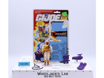 Snow Serpent V2 100% Complete W/Cardback 1991 GI Joe Vintage Action Figure