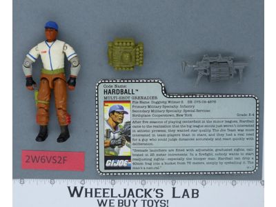 Hardball V1 100% Complete G.I. Joe 1988 Hasbro Vintage Action Figure