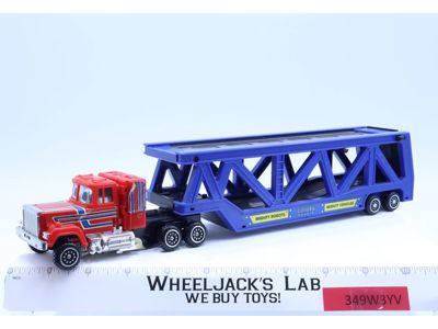 RED Staks Semi Truck W/BLUE Trailer Bandai Japan 1984 Action Figure
