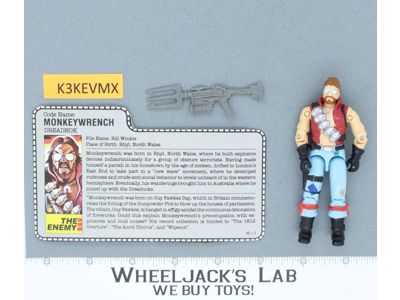 Monkeywrench V1 100% Complete G.I. Joe 1986 Hasbro Vintage Action Figure