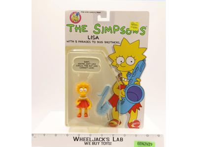 Lisa Simpson from The Simpsons 1990 Mattel Vintage Action Figure NEW SEALED