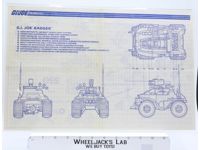 Badger 1991 ORIGINAL Instructions/ Blueprints G.I. Joe Hasbro Action Figure