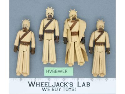 Lot of 4 Tusken Raiders Sand People Star Wars 1977 Vintage Action Figure Kenner