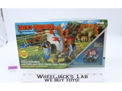 Stegosaurus W/ Tark & Vega Dino-Riders 1988 Tyco Action Figure NEW SEALED