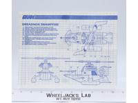 Dreadnok Swamp 1986 ORIGINAL Instructions / Blueprints G.I. Joe Action Figure