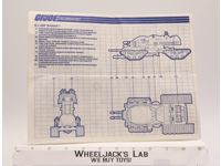 Raider 1989 ORIGINAL Instructions Blueprints G.I. Joe Hasbro Action Figure