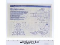 Dreadnok Air Skiff 1987 ORIGINAL Instructions / Blueprints G.I. Joe Hasbro