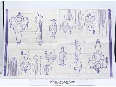 Vector 1987 ORIGINAL Instructions / Blueprints G.I. Joe Hasbro Action Figure