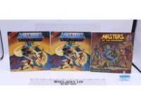 Lot of 3 He-Man Masters of the Universe MOTU Books W/ Records 1983 Kid Stuff