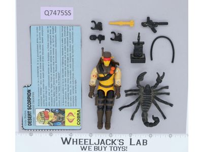 Desert Scorpion V1 100% Complete G.I. Joe 1991 Hasbro Vintage Action Figure