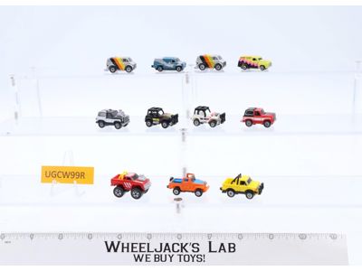 Lot of 11 Micro Machines Vehicles Cars Vans Trucks 1980's Vintage Galoob