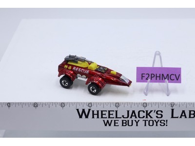 Spacer Racer M-8 Rescue Pearl Red Hot Wheels 1978 Mattel Blackwall Hong Kong