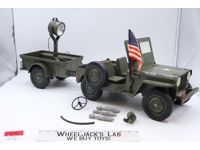 Combat Jeep 7000 W/ Trailer GI Joe 1965 Vintage Vehicle Action Figure