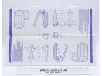 Remote Piloted Vehicle 1988 ORIGINAL Instructions/Blueprints G.I. Joe Hasbro