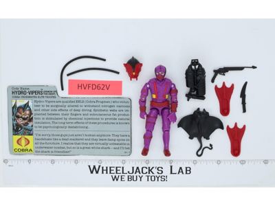 Hydro-Viper V1 100% Complete G.I. Joe 1988 Hasbro Vintage Action Figure