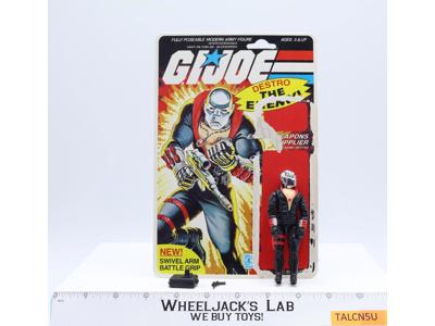 Destro V1 100% Complete 20 Cardback 1983 G.I. Joe Hasbro Vintage Action Figure