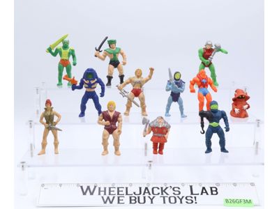 Lot of 12 Rubber Erasers He-Man Masters of the Universe MOTU 1984 Panosh Place