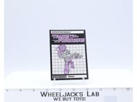 Gnaw Instruction Manual Booklet 1986 Hasbro G1 Transformers