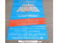 It's Back Star Wars Mark Hamill Harrison Ford Original 1979 Movie Poster 41 x 27