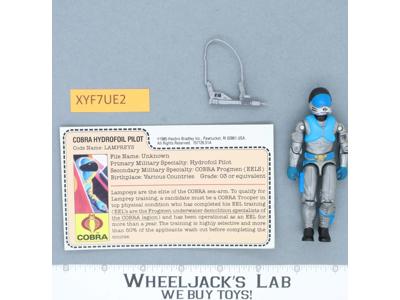 Lampreys V1 100% Complete G.I. Joe 1985 Hasbro Vintage Action Figure