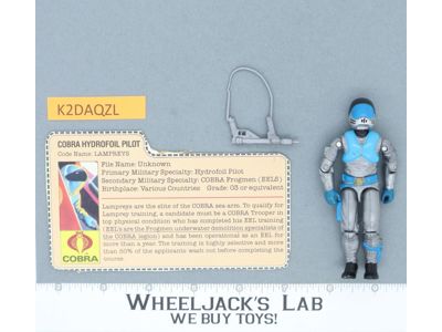 Lampreys V1 100% Complete G.I. Joe 1985 Hasbro Vintage Action Figure