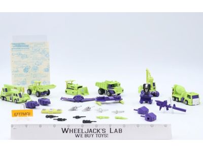 Devastator 100% Complete Vintage 1985 G1 Transformers Hasbro Action Figure