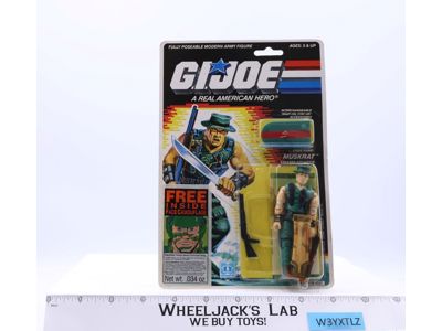 Muskrat GI Joe 1988 Hasbro Vintage Action Figure NEW MOSC SEALED
