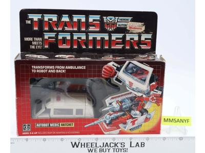 Ratchet 100% Complete W NICE BOX & FIGURE 1984 Vintage Hasbro G1 Transformers