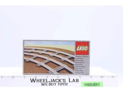 #7851 4.5V Curved Rails Train System 1980 Lego NEW MISB SEALED