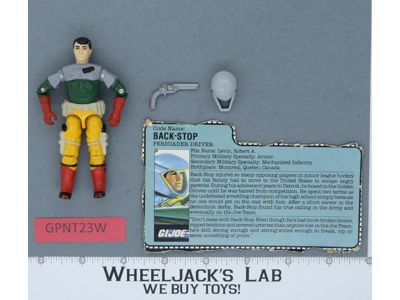 Backstop V1 100% Complete G.I. Joe 1987 Hasbro Vintage Action Figure