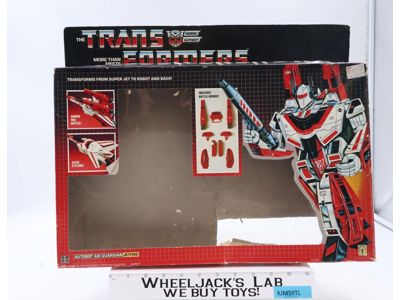 Jetfire EMPTY BOX ONLY 1985 Action Figure Vintage Hasbro G1 Transformers