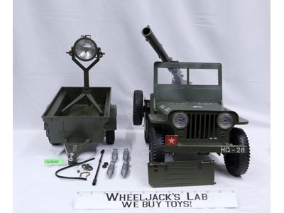 Combat Jeep 7000 W/ Trailer GI Joe 1965 Vintage Vehicle Action Figure