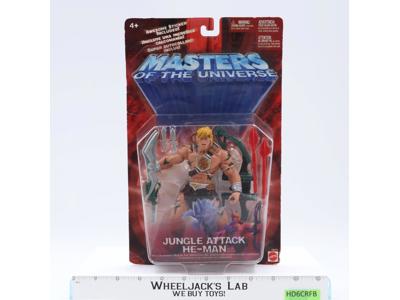 He-Man Jungle Attack 200x Masters of the Universe MOTU 2002 Mattel NEW SEALED