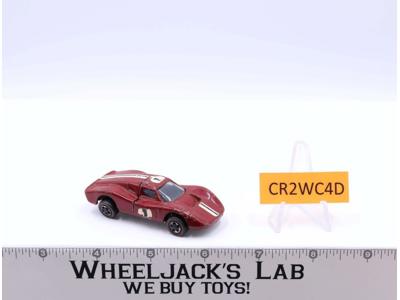 Ford MK IV Red Enamel Hot Wheels 1968 Redline Mattel Vintage RL