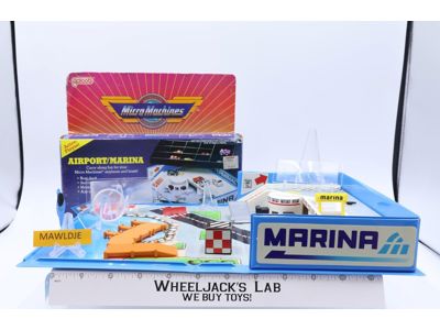 Blue Airport Marina Playset Micro Machines 1988 Galoob Case w/ Box