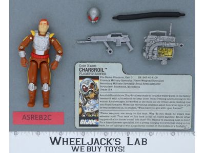 Charbroil V1 100% Complete G.I. Joe 1988 Hasbro Vintage Action Figure