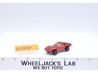 Custom Corvette Red 1968 Redline Hot Wheels Mattel Vintage RL