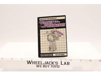 Galvatron Action Figure Vintage Instruction Booklet Manual 1986 G1 Transformers