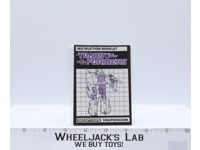 Snapdragon Action Figure Instruction Manual Booklet 1986 Hasbro G1 Transformers
