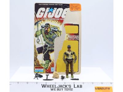 Alpine V1 100% Complete 34 Cardback 1985 G.I. Joe Hasbro Vintage Action Figure