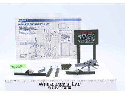 Machine Gun Defense Unit GI Joe 1984 Hasbro Action Figure Playset