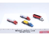 Lot of 4 Semi Trucks W/ 4 Trailers 1988-89 Vintage Galoob Micro Machines
