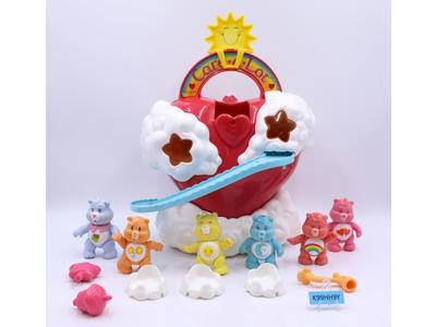 Care-A-Lot Playset W/ 6 Bears Care Bears 1983 Kenner Vintage Carry Case