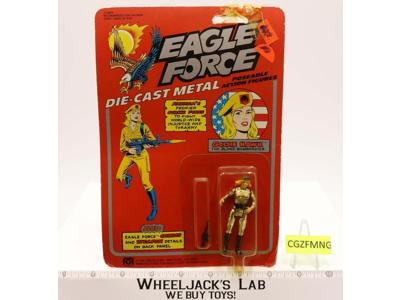Goldie Hawk Eagle Force MOSC 1981 Die-Cast Metal Vintage Action Figure