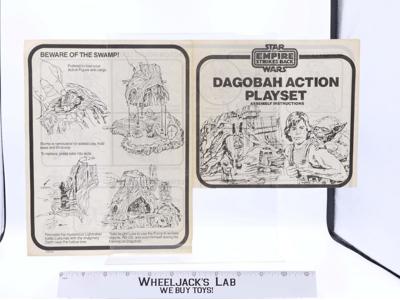 Kenner 1981 Dagobah Action Playset Instruction Manual Vintage